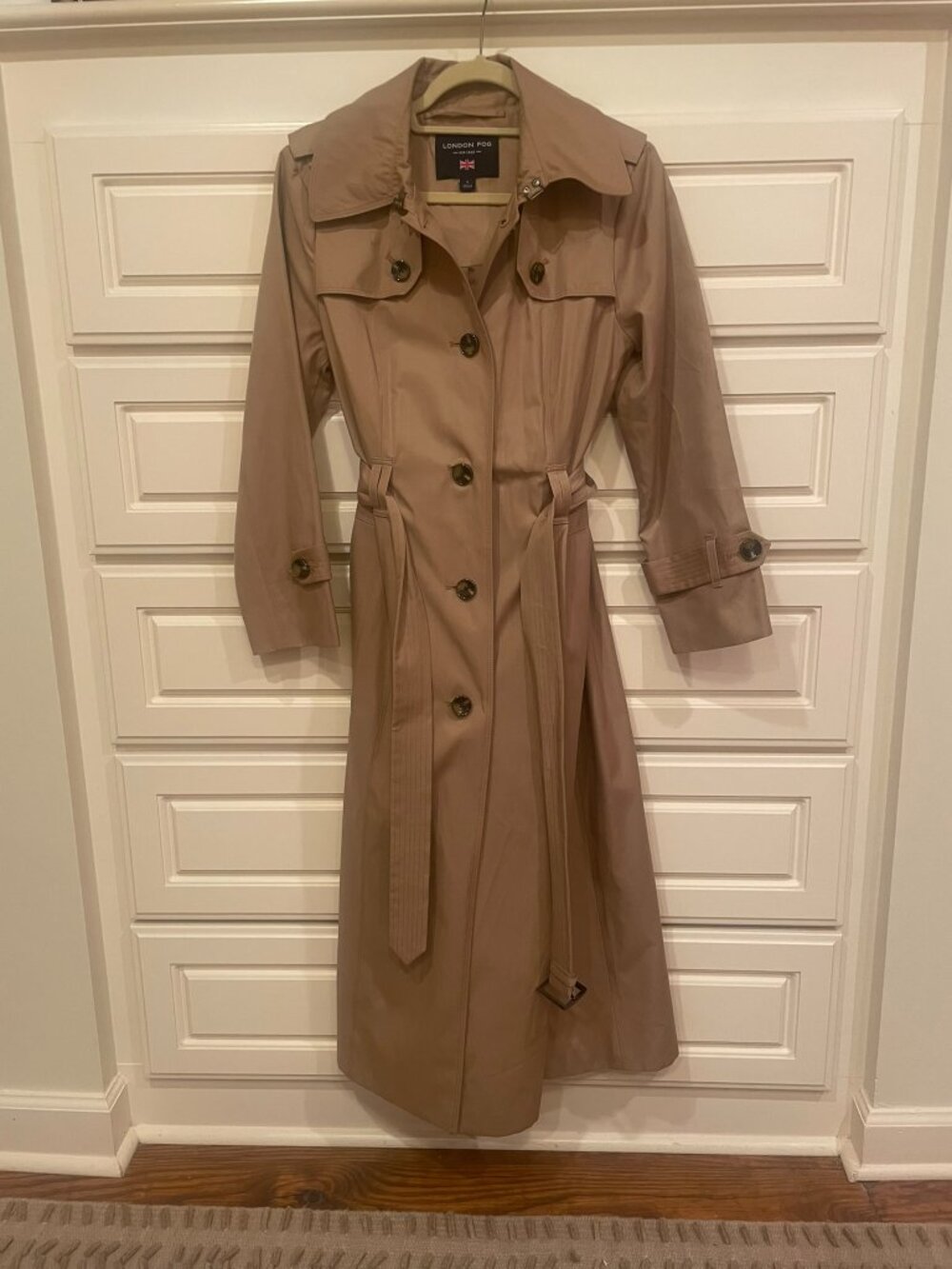 London Fog trench coat, long length, Small